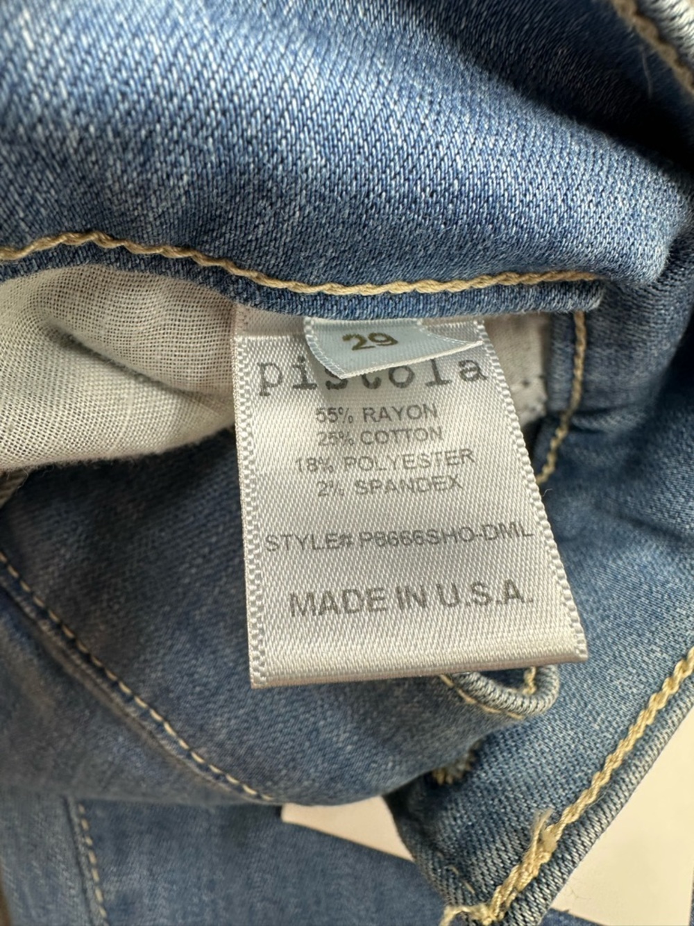 Pistola “The Dreamer” Jeans NWT Light Wash High Rise Skinny Size 29 - Picture 7 of 9